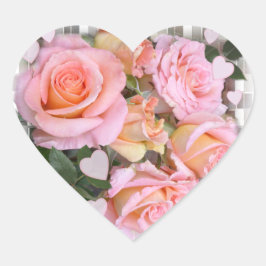 バラとハート～ハートシール ハートシール