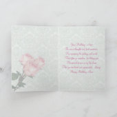 バラとハート- Mom用誕生日カード カード (内部)