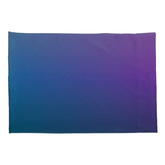 バラとバタフライパープルブルーピローケース 枕カバー (裏面-右)