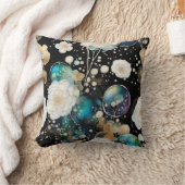 バラとバブルの抽象芸術 クッション (ブランケット)