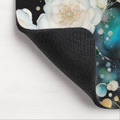 バラとバブルの抽象芸術 マウスパッド (コーナー)