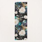 バラとバブルの抽象芸術 ヨガマット (正面)