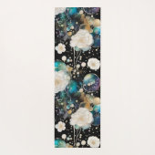 バラとバブルの抽象芸術 ヨガマット (裏面)