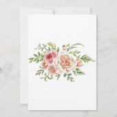 バラとバラ金ゴールド幾何学的な写真日付を保存 (裏面)