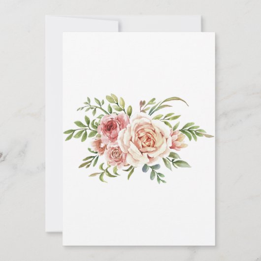 バラとバラ金ゴールド幾何学的な写真日付を保存 (裏面)