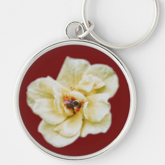 バラとビー キーホルダー (正面)