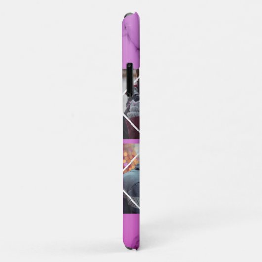 バラとピンクの大理石パーソナライズされたのカップルの贈り物 Case-Mate iPhoneケース (裏面/右)