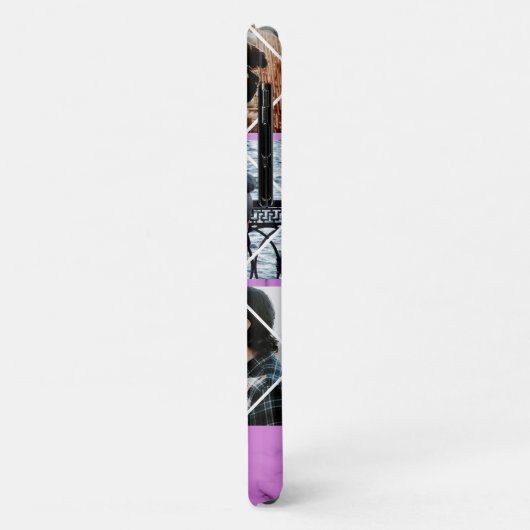 バラとピンクの大理石パーソナライズされたのカップルの贈り物 Case-Mate iPhoneケース (裏面/左)