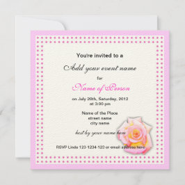 バラとピンクドット全パーティの招待状 招待状