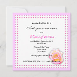バラとピンクドット全パーティの招待状 招待状