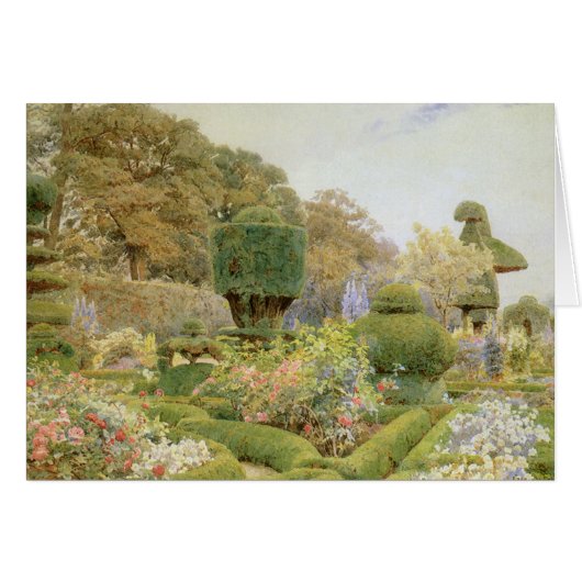 バラとピンクバイエルグッド、ヴィンテージイングリッシュガーデン (正面横)