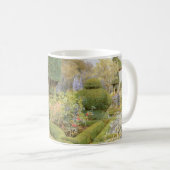 バラとピンクバイエルグッド、ヴィンテージイングリッシュガーデン コーヒーマグカップ (正面右)