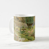 バラとピンクバイエルグッド、ヴィンテージイングリッシュガーデン コーヒーマグカップ (正面左)