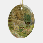 バラとピンクバイエルグッド、ヴィンテージイングリッシュガーデン セラミックオーナメント (右)