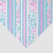 バラとピンクブルーホワイトストライプティッシュペーパー 薄葉紙 (詳細)