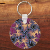 バラとピーチスペックル キーホルダー (正面)