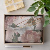 バラとフランスの手書き 薄葉紙 (ギフト)