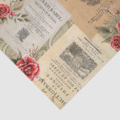 バラとブックページのティッシュペーパー 薄葉紙 (詳細)