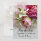 バラとブーゲンビリア セーブザデート (正面/裏面)