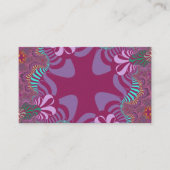 バラとプラムクロス 名刺 (正面)