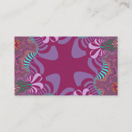 バラとプラムクロス 名刺