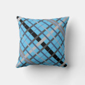 バラとプレイド クッション (裏面)