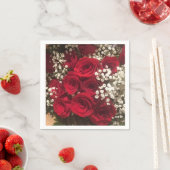 バラとベビー呼吸用ナプキン スタンダードカクテルナプキン (インサイチュ)