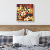 バラとマホガニーバイデロンプレキャンバスプリント キャンバスプリント (インサイチュ (寝室))