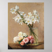 バラとユリ ポスター (正面)