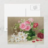 バラとユリ ポストカード (正面/裏面)