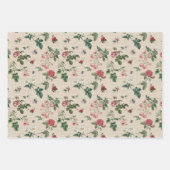 バラとライラック、ギフト ラッピングペーパーシート (正面3)