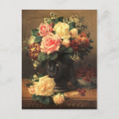 バラとラズベリーとの静物生活 ポストカード (正面)