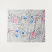 バラとラークスパー、ウィリアム・モリス タペストリー (正面(横))