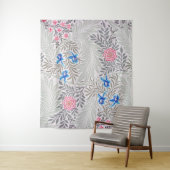 バラとラークスパー、ウィリアム・モリス タペストリー (インサイチュ)