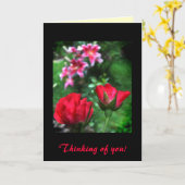 バラとリリーの友情 カード (黄色い花)