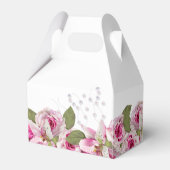 バラとリリーピンクブライダルシャワー フェイバーボックス (裏面サイド)