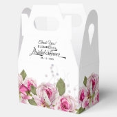 バラとリリーピンクブライダルシャワー フェイバーボックス (オープン)