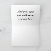 バラとレディバグのグリーティングカード カード (内部)