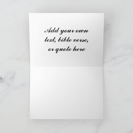 バラとレディバグのグリーティングカード カード (内部)