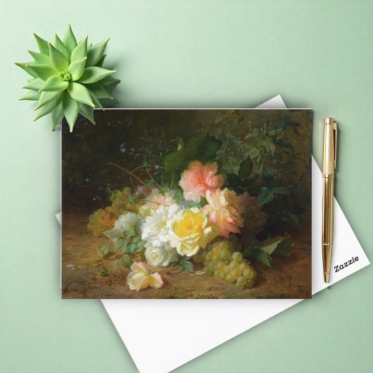 バラとレーズンジュールメダール ポストカード