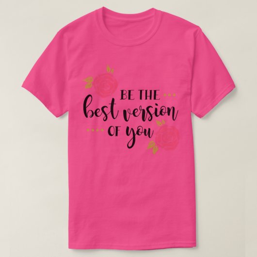 バラと一緒にお嬢さんカワイイ Tシャツ (デザイン正面)