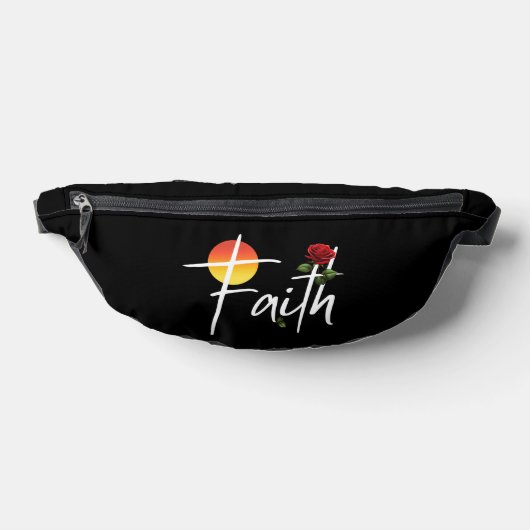 バラと信仰のタイポグラフィ ファニーパック (レイダウン)