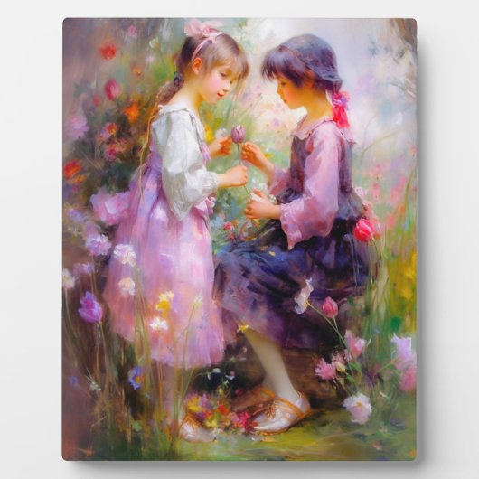 バラと友情をシェアする フォトプラーク (正面)