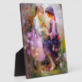 バラと友情をシェアする フォトプラーク (側面)