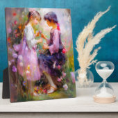 バラと友情をシェアする フォトプラーク (側面)