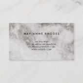 バラと大理石 名刺 (裏面)