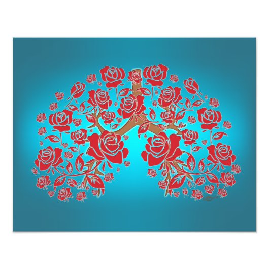 バラと希望 フォトプリント            (正面)