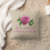 バラと愛についてのユーモアのある名言 クッション (ブランケット)