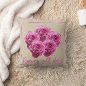 バラと愛についての面白い名言 クッション (ブランケット)