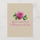 バラと愛に関するおもしろい諺 シーズンポストカード (正面)